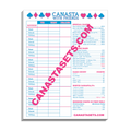 Canastasets scorekeeping PAD for Canasta.