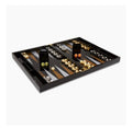 Bey-Berk acrylic Backgammon Set Black and Gold