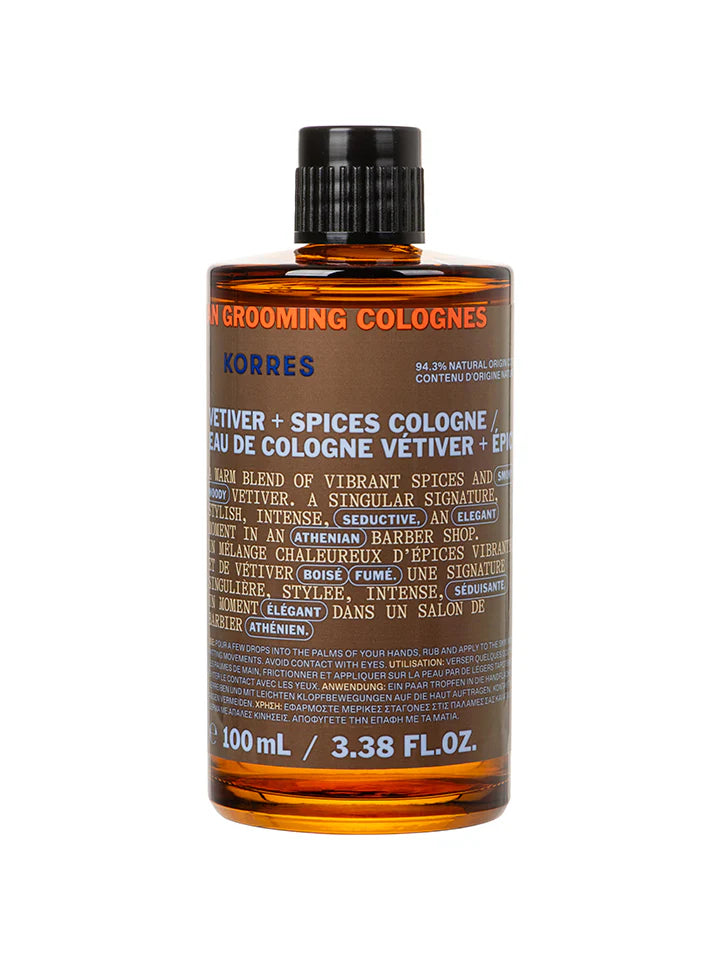 Eau de Cologne Vetiver + Spices for Men