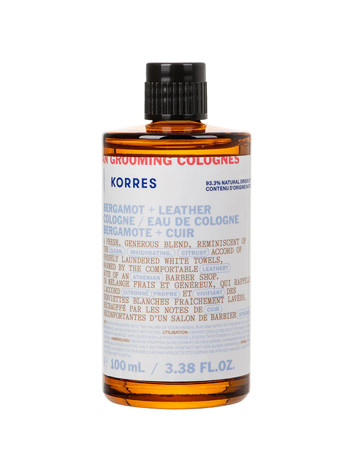 Eau de Cologne Bergamot + Leather for Men